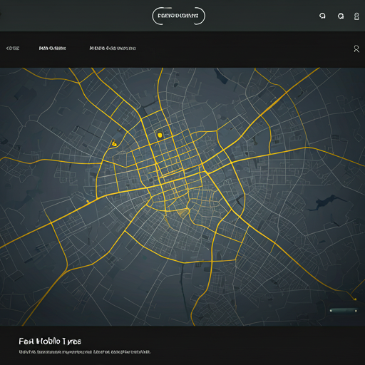 A detailed map view of urban service coverage area